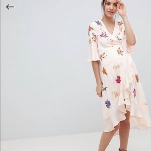 ASOS maternity dress floral